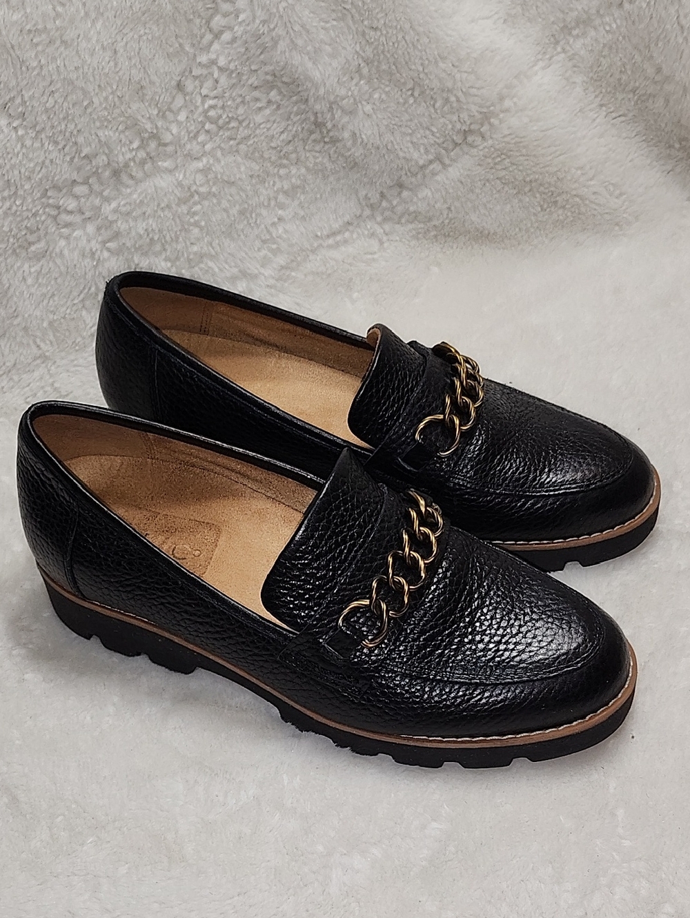 Vionic Women's Emalyn Slip-On Loafers Black Leather 6.5 - Picture 2 of 16